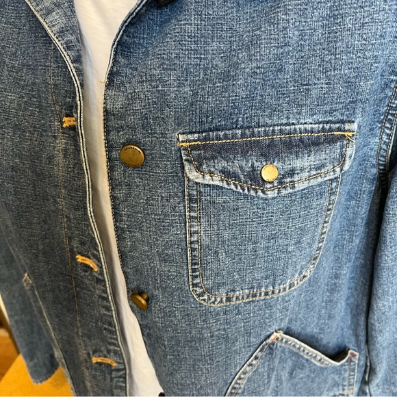 Ralph Lauren jeans utility barn denim artists jacket coat lovely shape! M - Picture 7 of 14